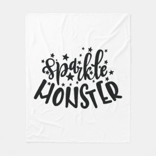 Sparkle Monster Halloween Fleece Deken