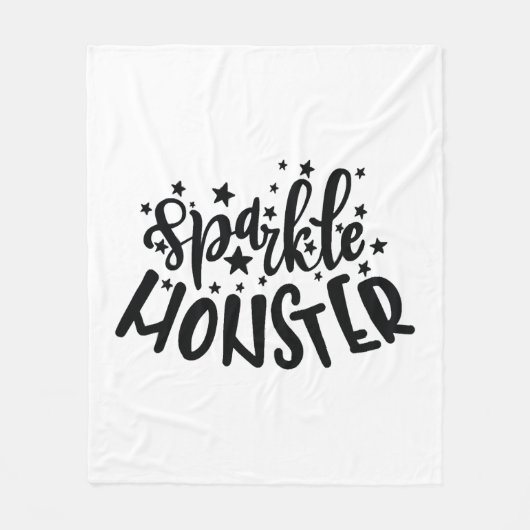 Sparkle Monster Halloween Fleece Deken (Voorkant)