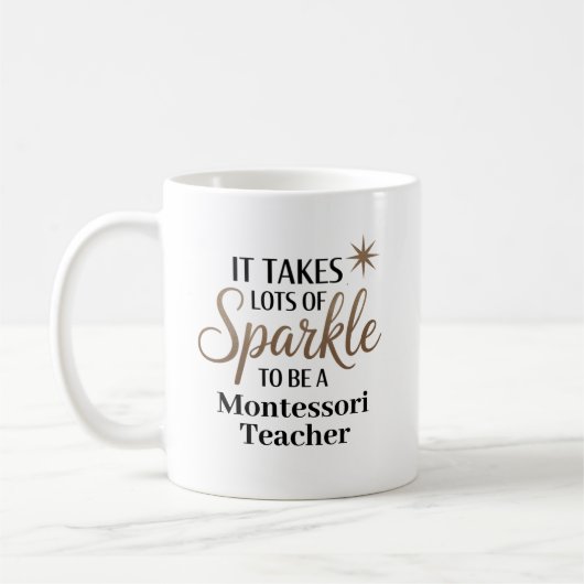 Sparkle Montessori Teacher Koffiemok (Links)