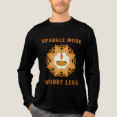 Sparkle More, Worry Less. Tri-Blend Shirt (Voorkant volledig)