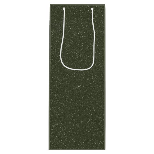Sparkle Moss Wine Gift Bag –  Wijn Cadeautas (Voorkant)