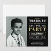 Sparkle Old Afbeelding Surprise Verjaardagsuitnodi Kaart (Voorkant / Achterkant)