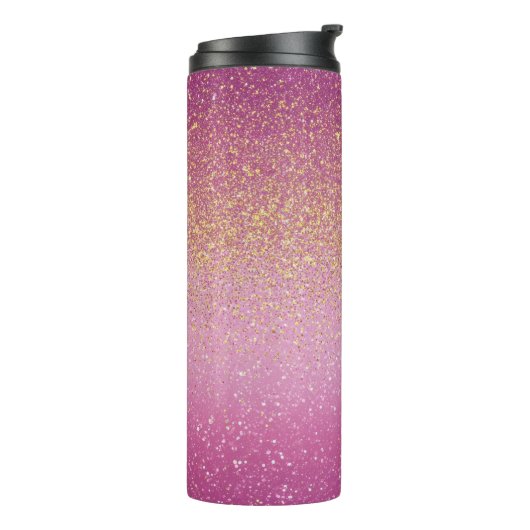 Sparkle Ombre Patroon Thermosbeker (Gedraaid links)