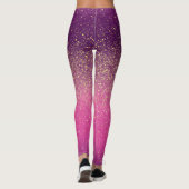 Sparkle Ombre Pink Pattern  Leggings (Achterkant)
