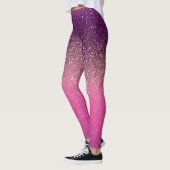 Sparkle Ombre Pink Pattern  Leggings (Links)