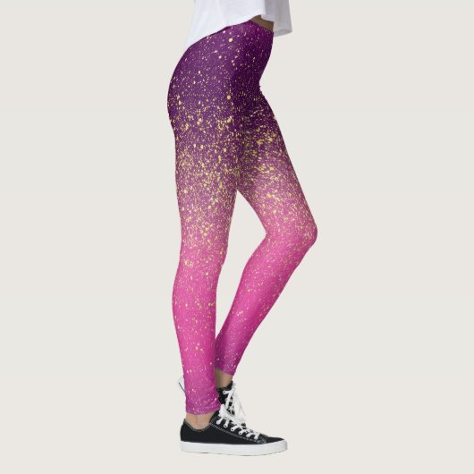 Sparkle Ombre Pink Pattern  Leggings (Rechts)