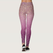 Sparkle Ombre Roze Patroon Leggings (Achterkant)