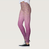 Sparkle Ombre Roze Patroon Leggings (Links)