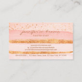 Sparkle Oranje Floral Cake Bakery Visitekaartje (Achterkant)