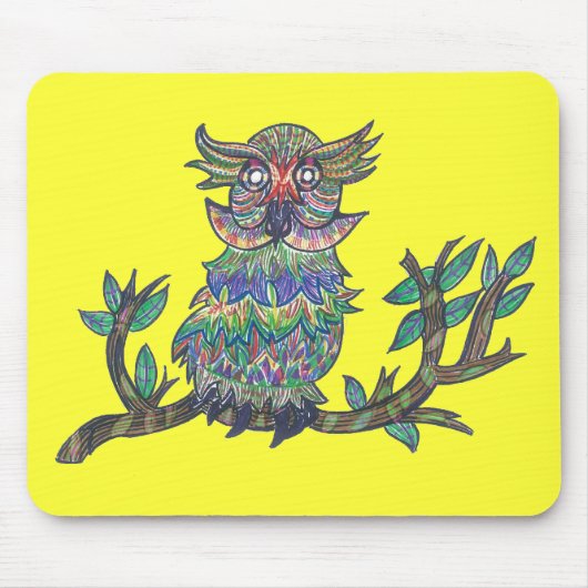 Sparkle Owl Muismat (Voorkant)