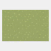 Sparkle Pattern Black Pine Grren Inpakpapier Vel (Voorkant 3)