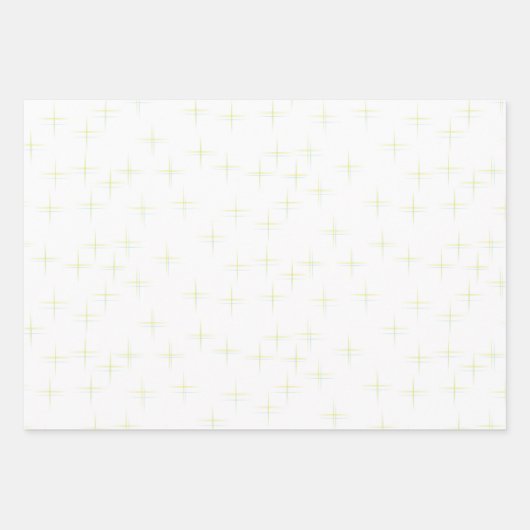 Sparkle Pattern Navy Gold en White Inpakpapier Vel (Voorkant 3)