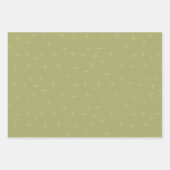 Sparkle Pattern Navy Gold en White Inpakpapier Vel (Voorkant 2)