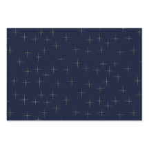 Sparkle Pattern Navy Gold en White