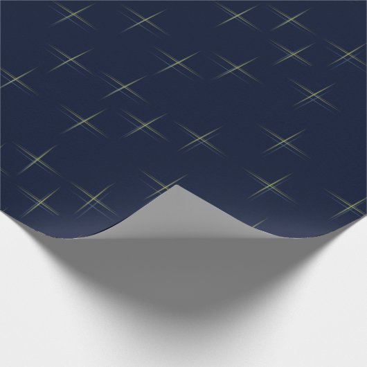 Sparkle Pattern on Navy Cadeaupapier (Hoek)