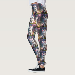Sparkle Paws: de betoverende eenhoorn kitten Leggings