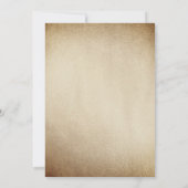 Sparkle Peach Gold Wreath Vrijgezellenfeest Kaart (Achterkant)