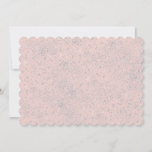 Sparkle Pink Ballerina eerste verjaardagsfeestje Kaart (Achterkant)