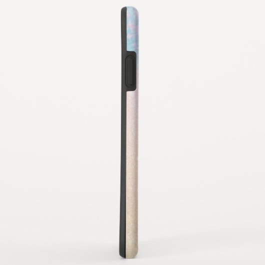 *~* Sparkle Pink Blue Glitter Mermaid Initiaal Case-Mate iPhone Case (Achterkant/rechts)