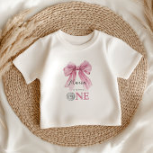 Sparkle Pink Coquette Bow 1st