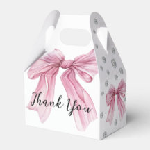 Sparkle Pink Coquette Bow 1st