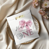 Sparkle Pink Coquette Bow 1st Bedankzakje