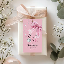 Sparkle Pink Coquette Bow 1st Cadeaulabel