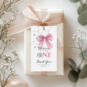 Sparkle Pink Coquette Bow 1st Cadeaulabel