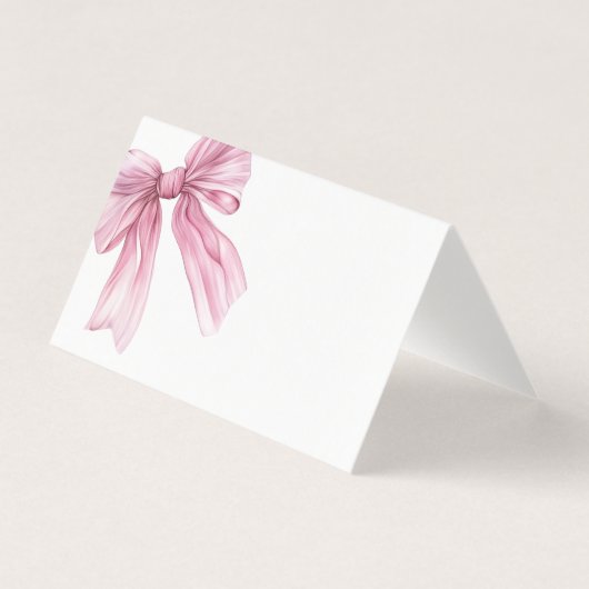 Sparkle Pink Coquette Bow 1st Kaart (Voorkant)