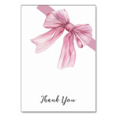 Sparkle Pink Coquette Bow 1st Kaart (Achterkant)