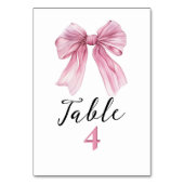 Sparkle Pink Coquette Bow 1st Kaart (Voorkant)