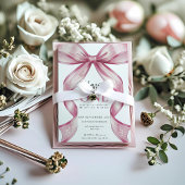 Sparkle Pink Coquette Bow 1st Kaart