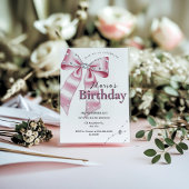 Sparkle Pink Coquette Bow 1st Kaart