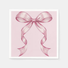 Sparkle Pink Coquette Bow 1st Servet
