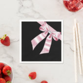 Sparkle Pink Coquette Bow Servet (Insitu)