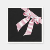 Sparkle Pink Coquette Bow Servet (Voorkant)
