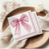 Sparkle Pink Coquette Bow Servet