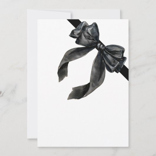 Sparkle Pink Coquette Bow Verjaardag Kaart (Achterkant)