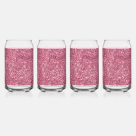 Sparkle Pink Faux Glitter Blikvorm Glas