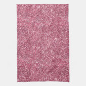 Sparkle Pink Faux Glitter Theedoek (Verticaal)
