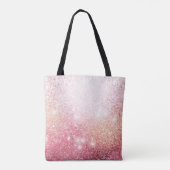 Sparkle Pink Glitter ontwerp Tote Bag (Achterkant)