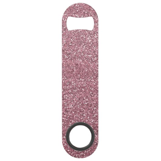Sparkle Pink Glitter | Roos Gold Glam Speed Flessenopener (Voorkant)