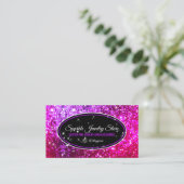 Sparkle Pink Glitz Glam Stars lichte paarse juwele Visitekaartje (Staand voorkant)