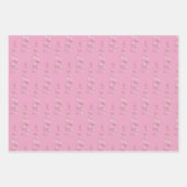 Sparkle Pink Gold Glam Eenhoorn Verjaardag Inpakpapier Vel (Voorkant)