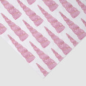 Sparkle Pink Gold Glam Eenhoorn Verjaardag Tissuepapier (Detail)