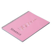 Sparkle Pink Gold Glam Unicorn Notitieboek (Linkerzijde)