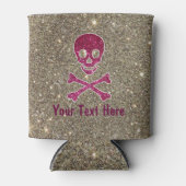 Sparkle Pink Skull Koelbox Blikjeskoeler (Voorkant)