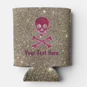 Sparkle Pink Skull Koelbox Blikjeskoeler (Achterkant)