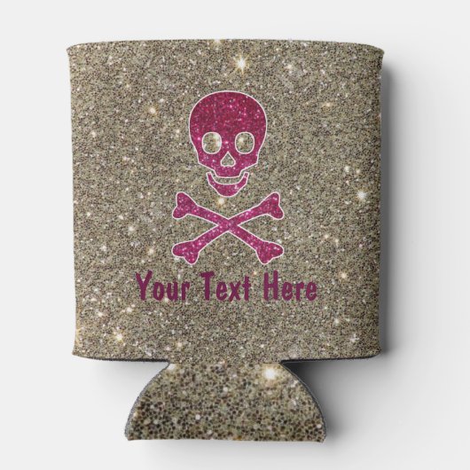 Sparkle Pink Skull Koelbox Blikjeskoeler (Achterkant)