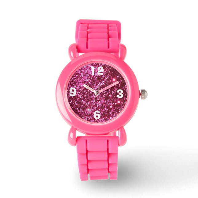 Sparkle Pink Watch Horloge (Voorkant)